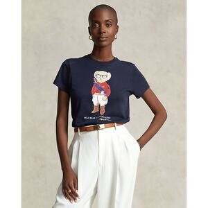 Polo Ralph Lauren Bear Jersey T-Shirt Size Small